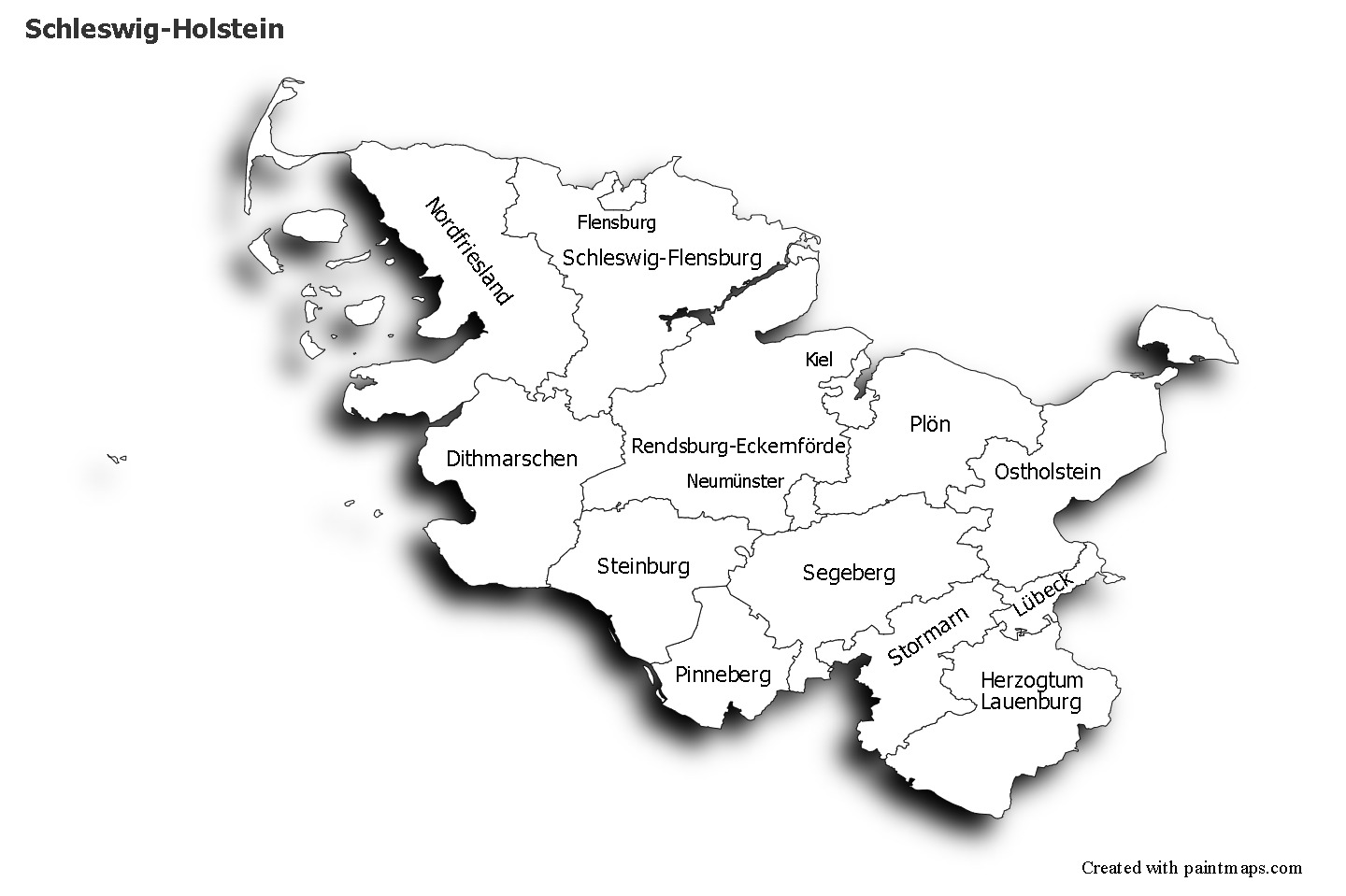 Mapas de muestra para SchleswigHolstein
