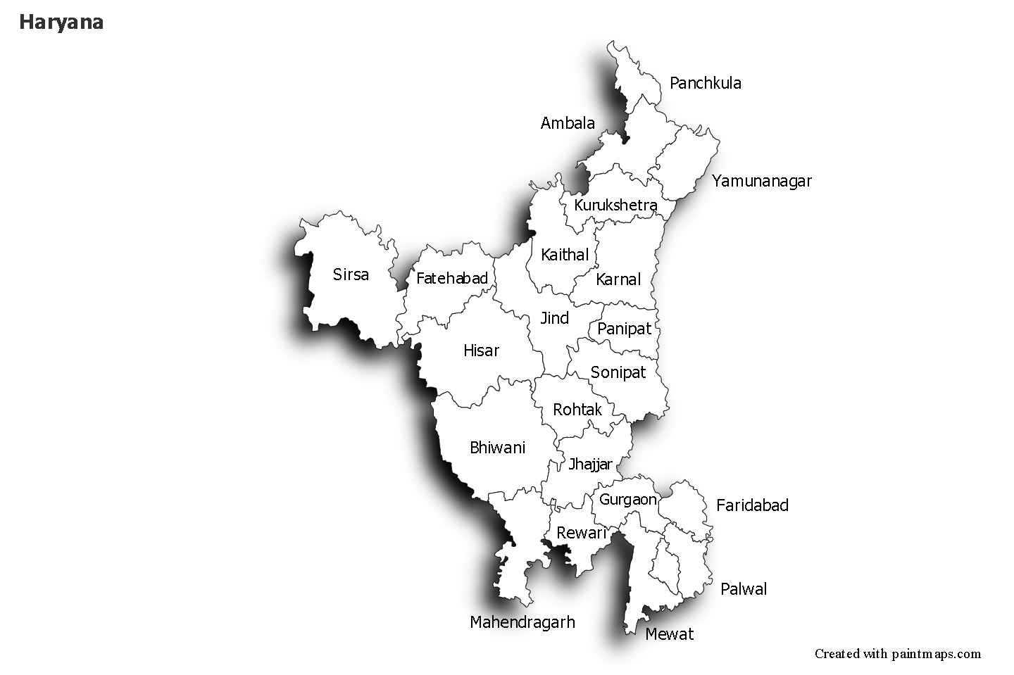 Sample Maps for Haryana