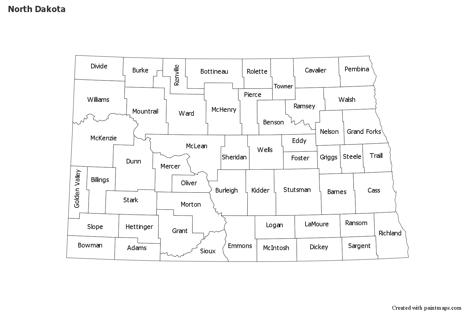 Sample Maps for North Dakota