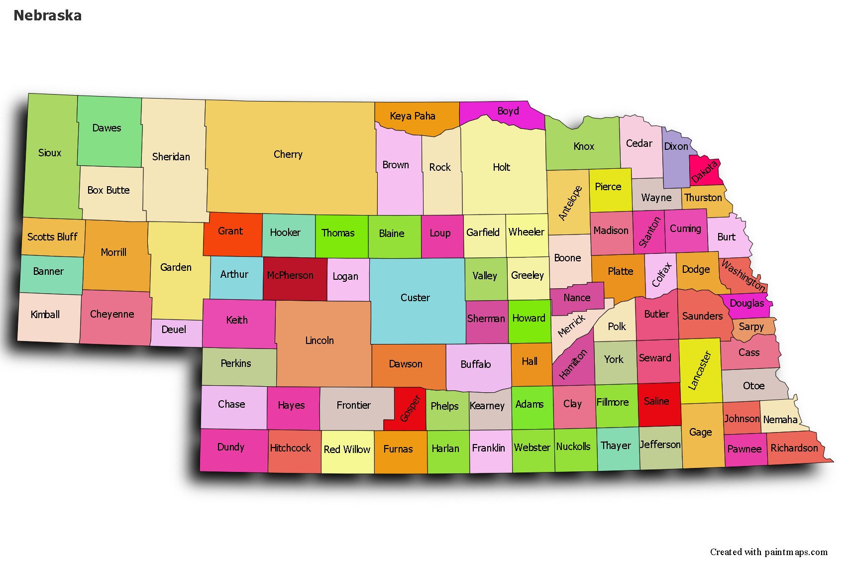 Sample Maps for Nebraska