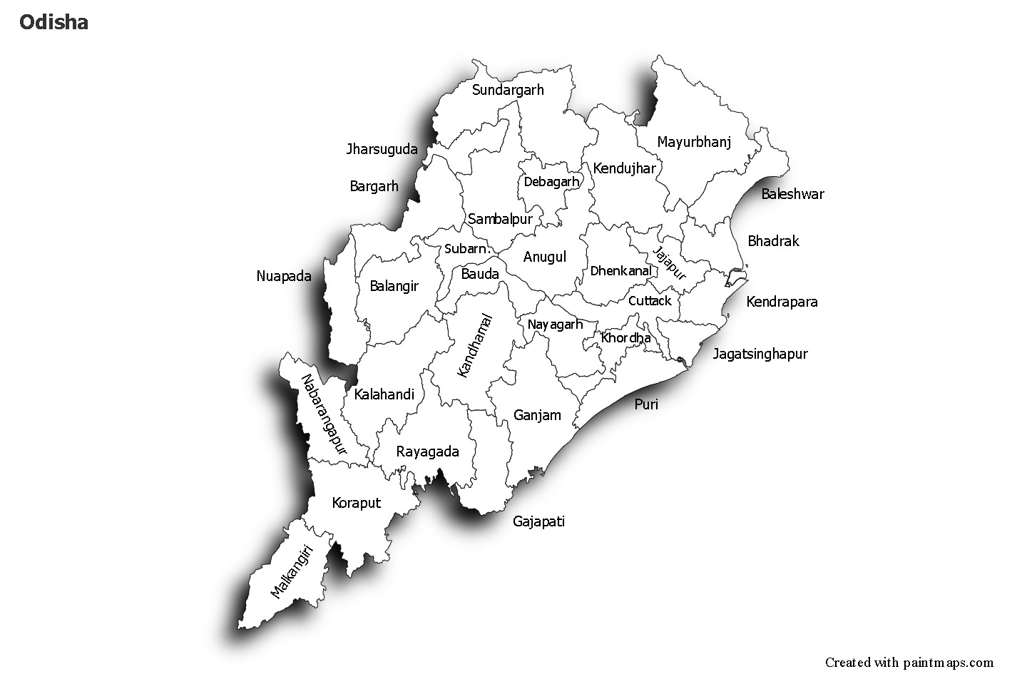 Sample Maps for Odisha
