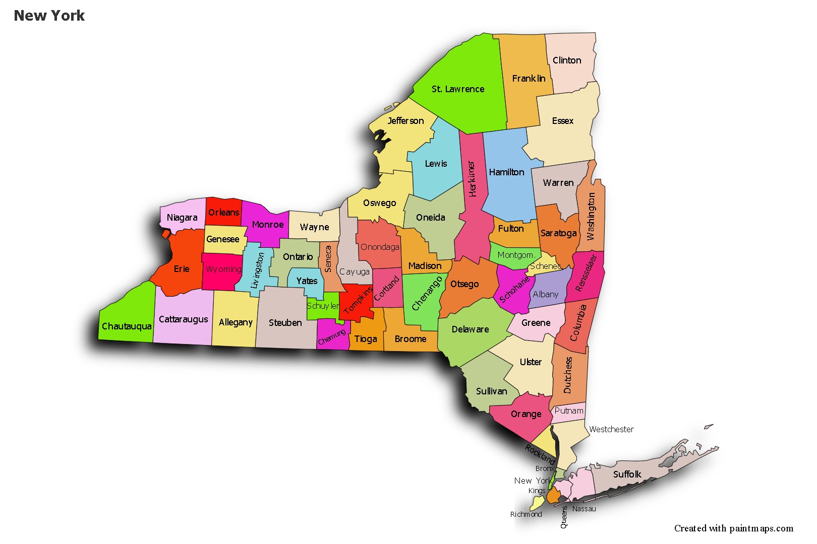 Sample Maps for New York