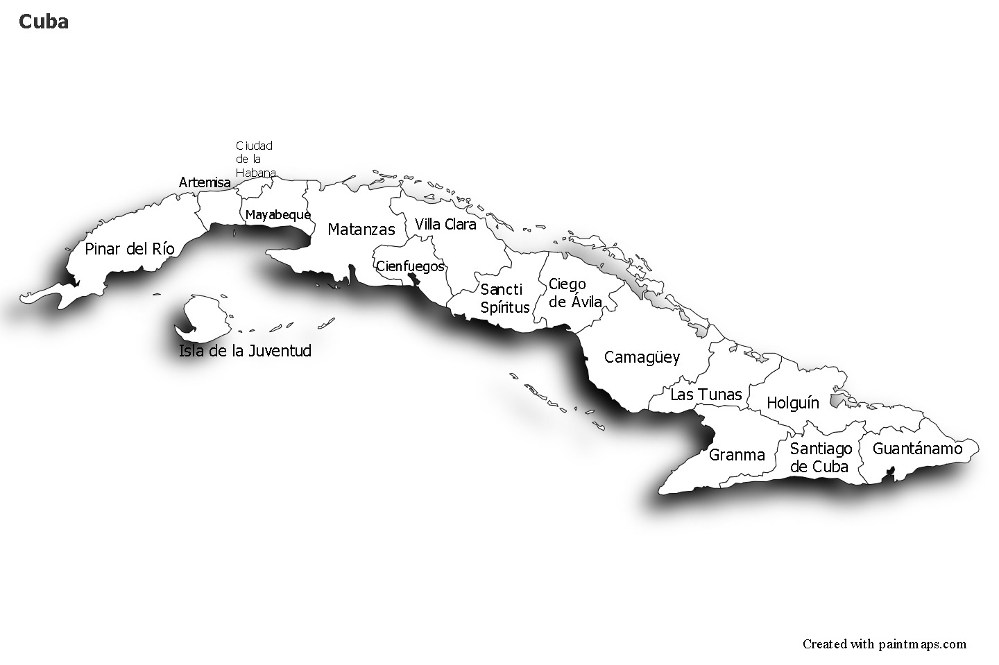 Sample Maps for Cuba