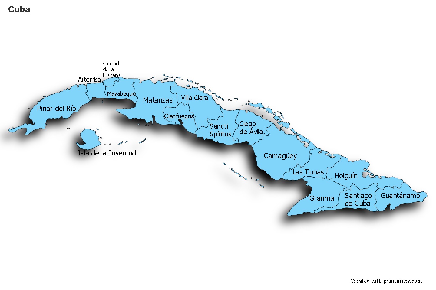Sample Maps for Cuba
