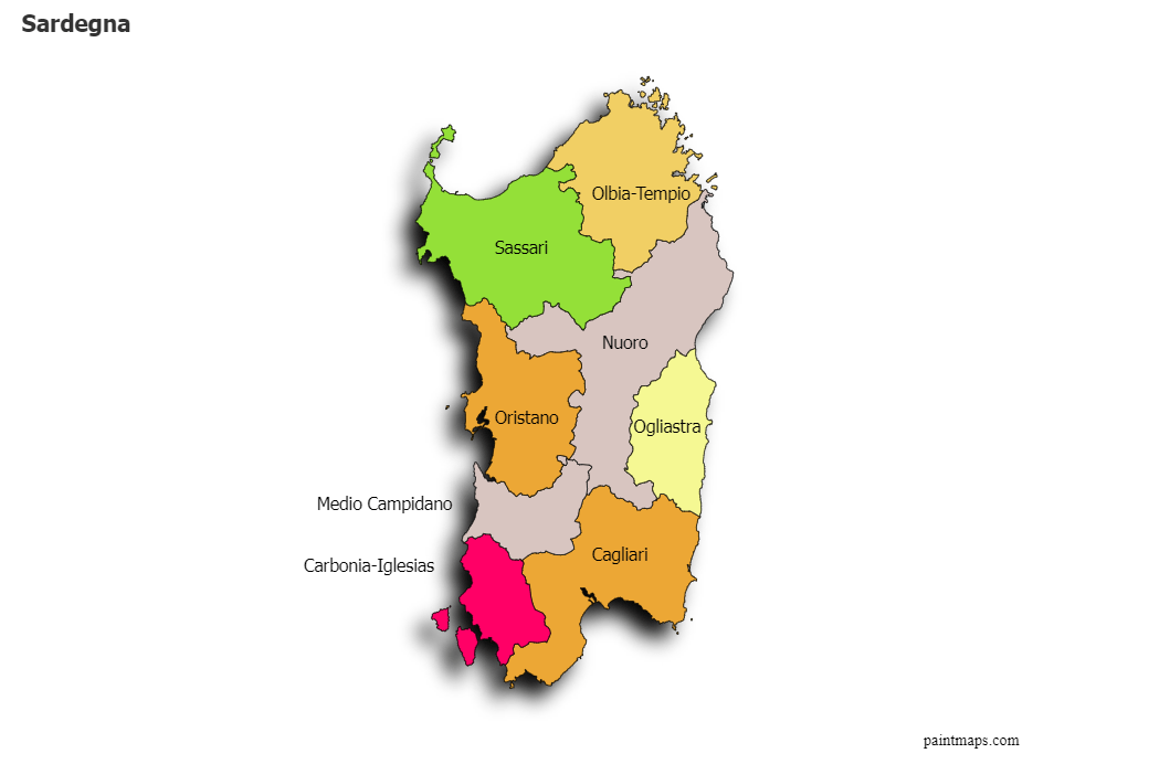 Sample Maps for Sardegna