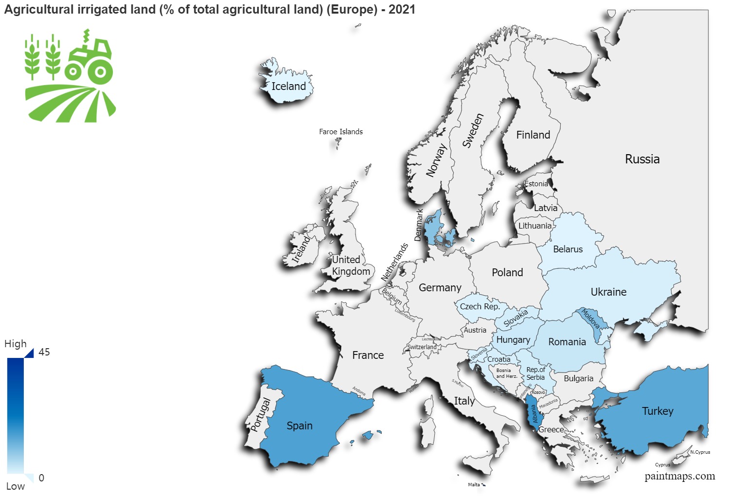 Agricultural Irrigated Land Percentage Of Total Agricultural Land On