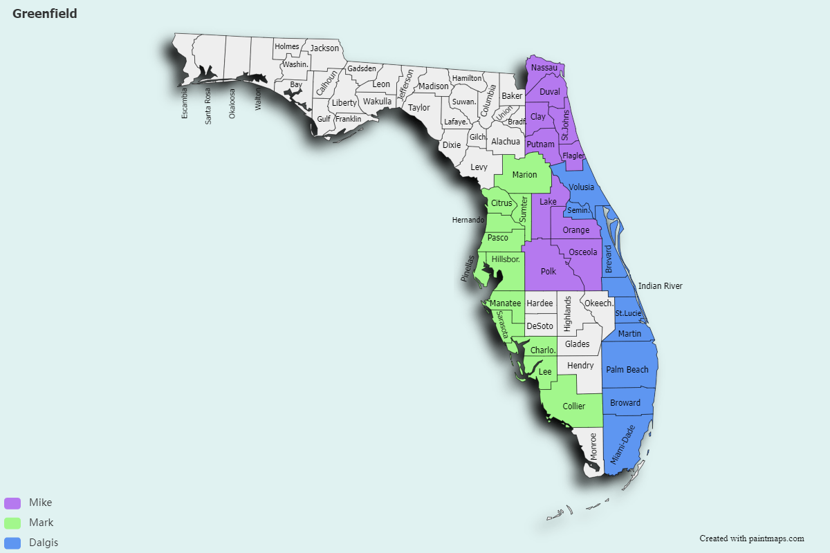 Greenfield (Florida) Üye Haritaları