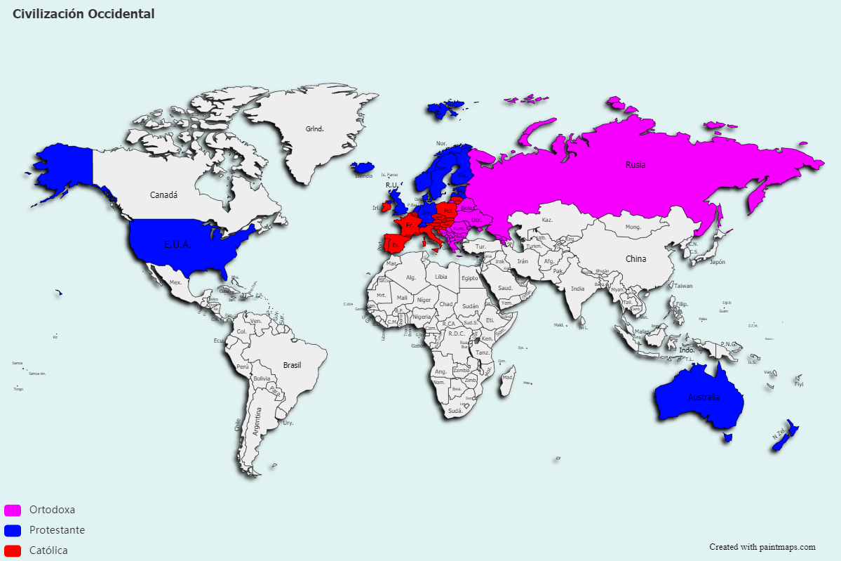 Civilización Occidental (Mundo) Mapas de Usuario