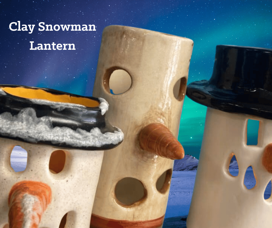 Snowman Lantern Paint N' Fun Ceramics