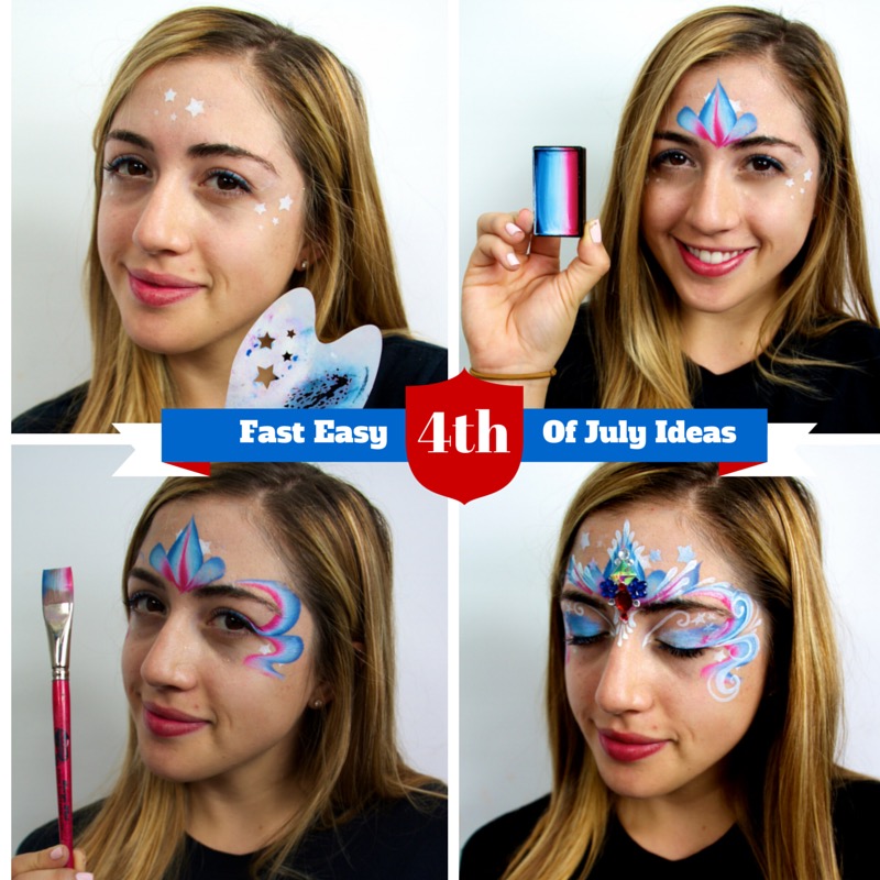 Red White And Blue Face Paint