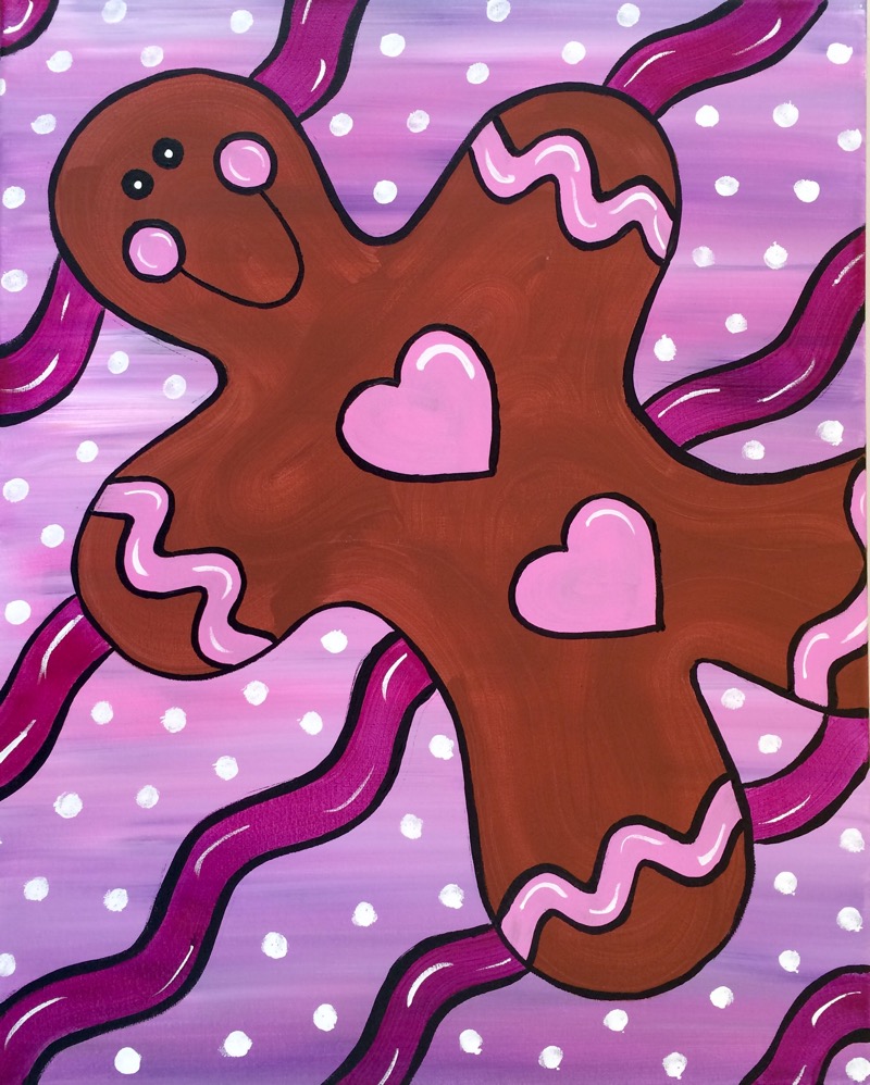 Gingerbread Paint Party Farm