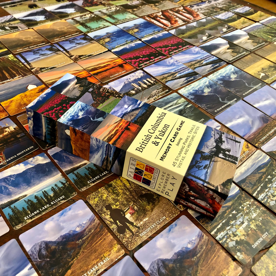 Pairs Unlimited British Columbia & Yukon Memory Card Game