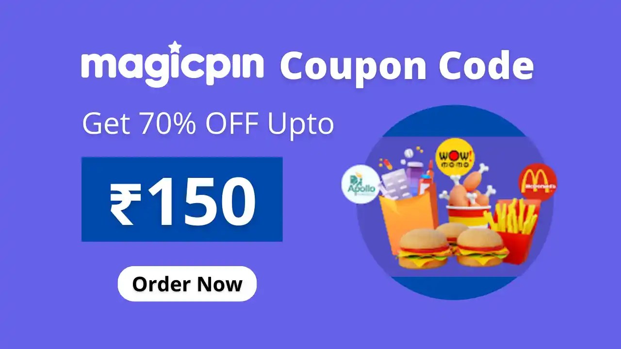 MagicPin Coupon Code (FD70) 70 OFF Upto ₹150 On 1st Order