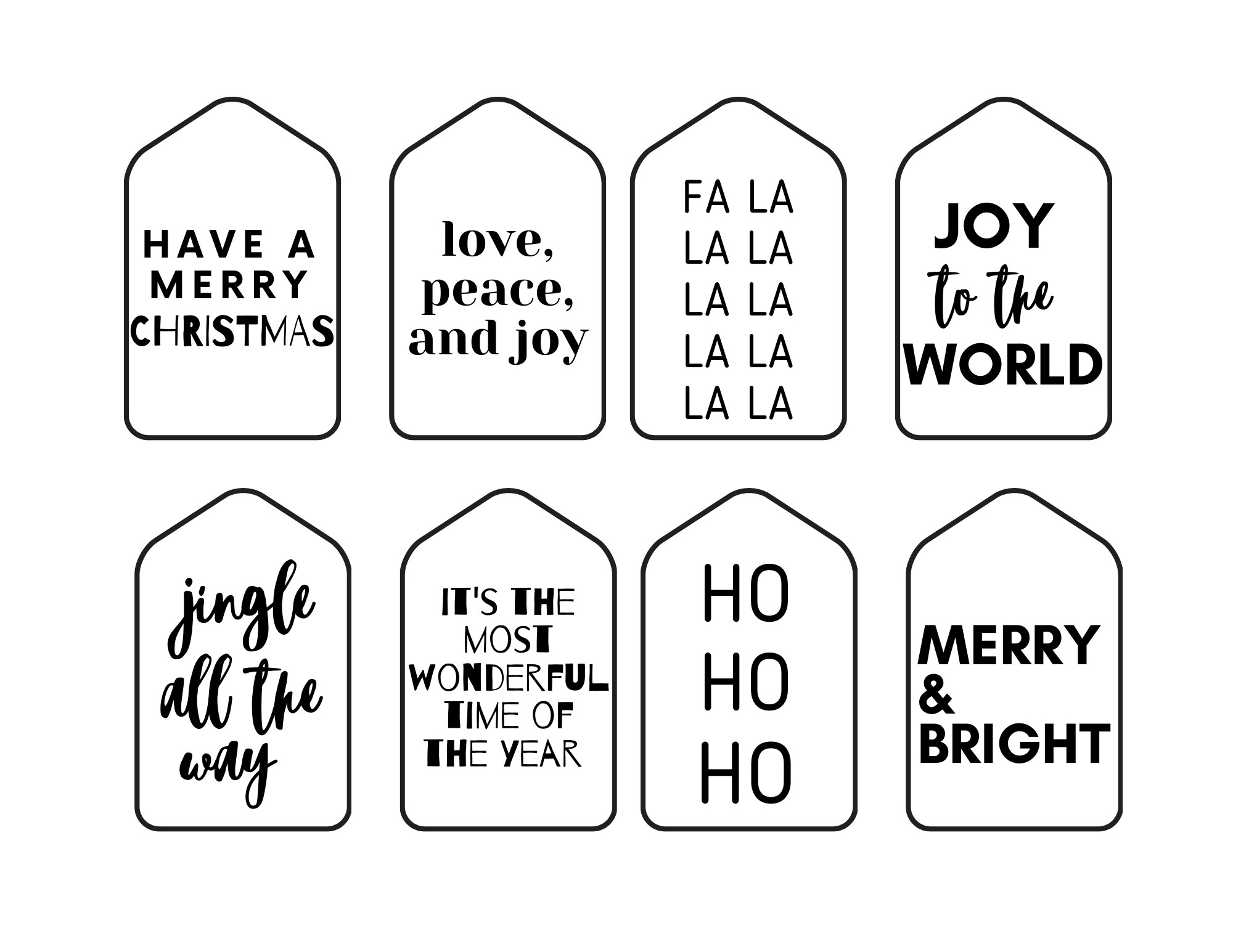 64 Free Printable Christmas Gift Tags + Simple Wrapping Ideas Paisley & Sparrow