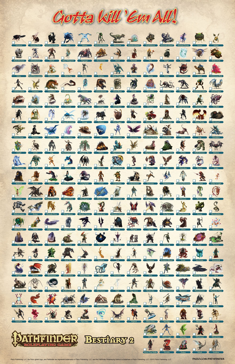 Roll for Initiative Pathfinder Bestiary 2 more love for