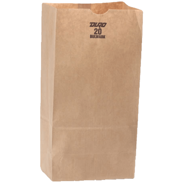 20 lb Brown Paper Bags PakMan Food Packaging Supply