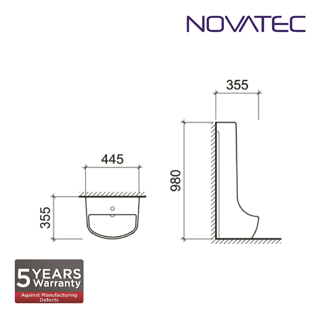 Atlantis TroyPedestal Urinal Bowl