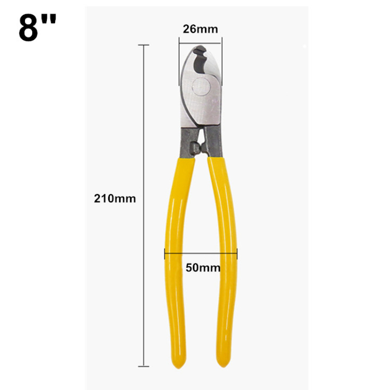 MultiFunctional 8"/200MM Heavy Duty Chrome Vanadium Steel Cable Cutter