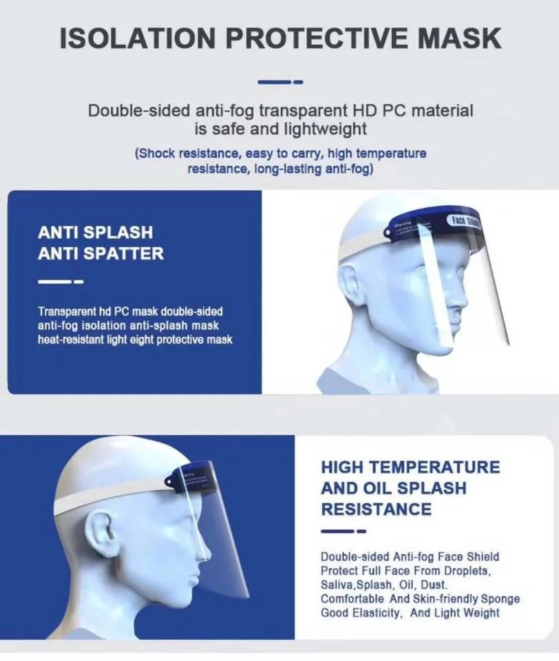 Protective Isolation Face Mask Shield