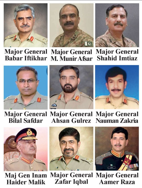 12 Pak Army Major Generals promoted to Lt General rank Pakistan Observer