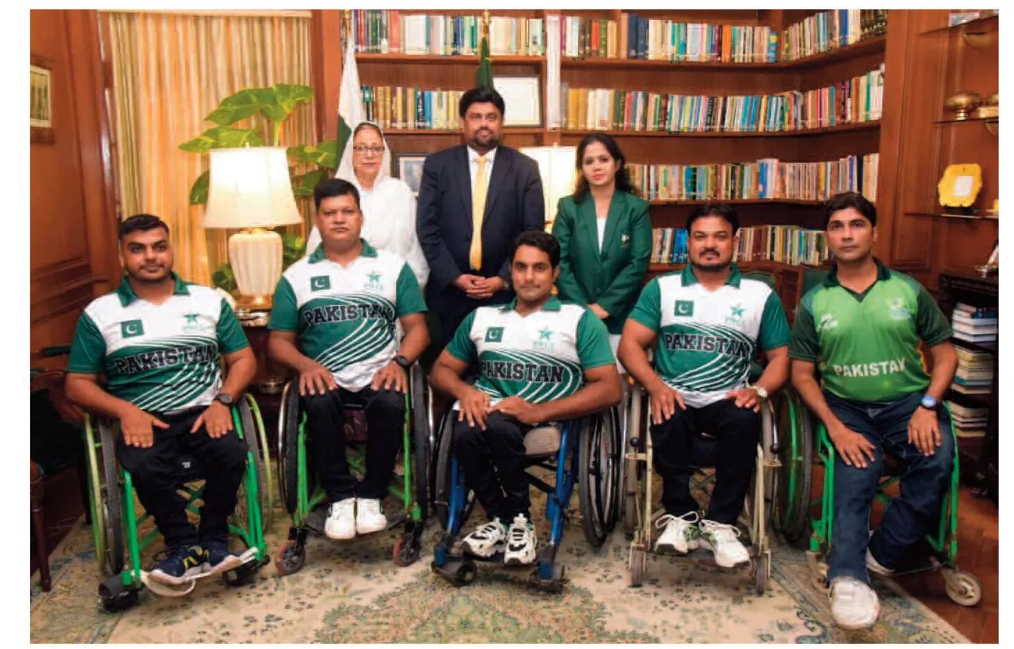 Pakistan Wheelchair Cricket team calls on Governor Pakistan Observer