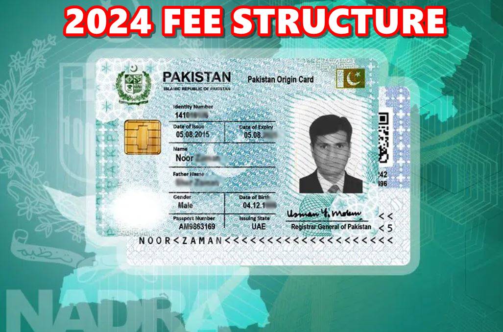 CNIC, Smart ID card Normal, and Urgent Fee in Pakistan March 2024