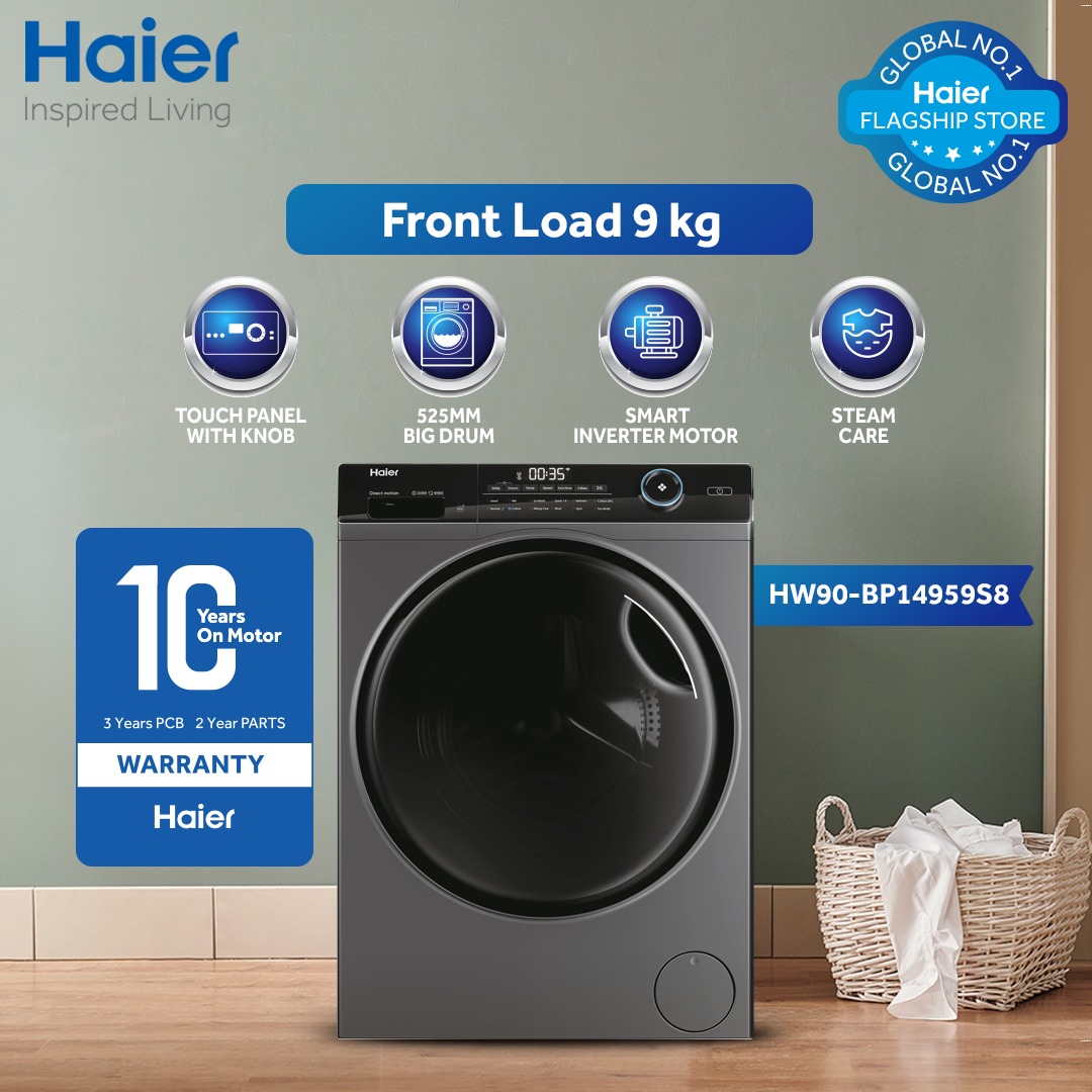 Haier Front Load Washing Machine 9 KG Price in Pakistan