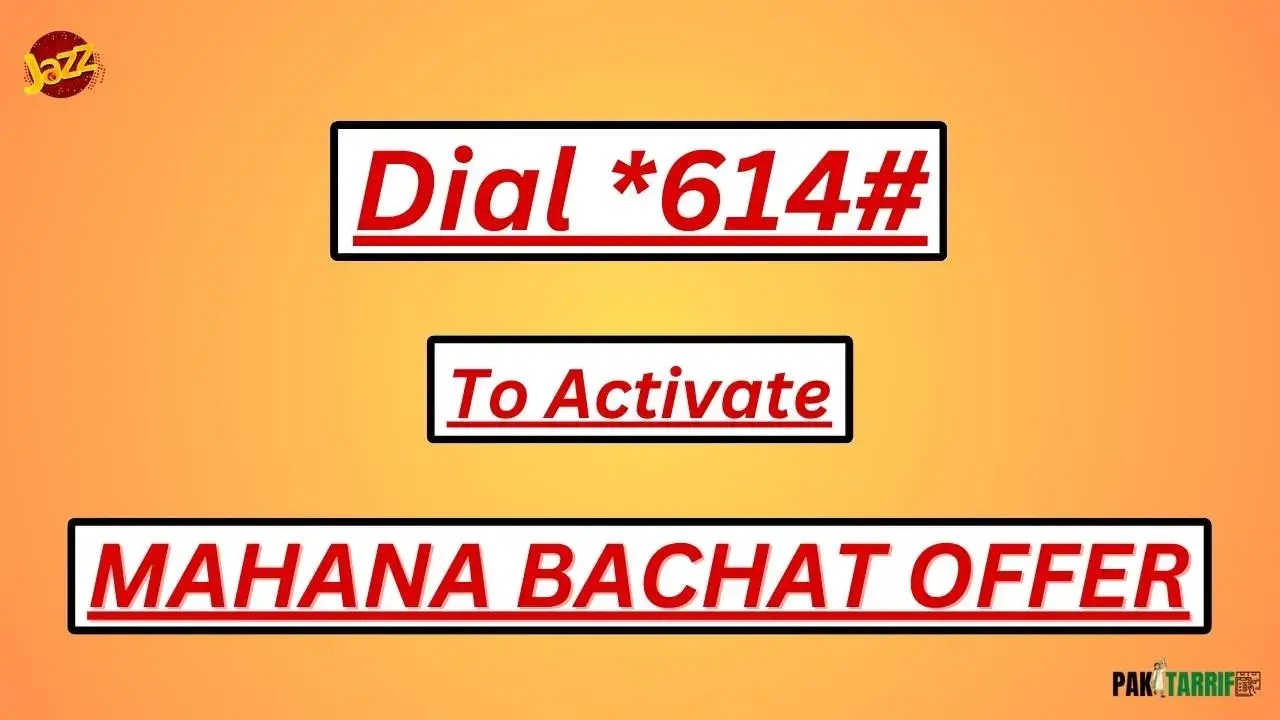 Jazz Mahana Bachat Offer (Updated 2024) Jazz Mahana Bachat Offer Code, Details, Charges, Sub