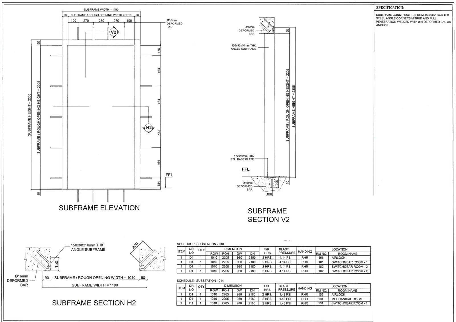 BLAST & HOLLOW METAL DOOR INSTALLATION PROCEDURE METHOD STATEMENT
