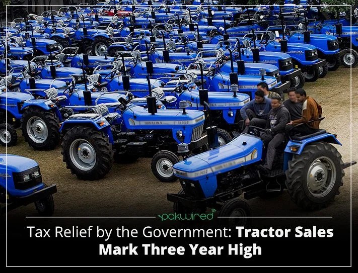 Tax Relief by the Government Tractor Sales Mark Three Year High
