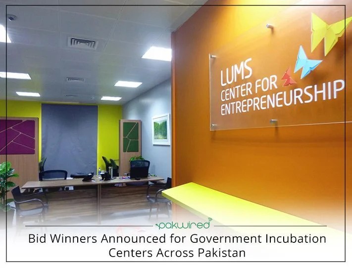 Bid Winners Announced for Government Incubation Centers Across Pakistan