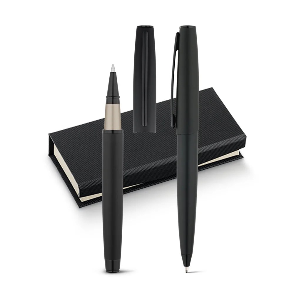 BENTON. Roller Pen And Ball Pen Set In Metal (91842) Palace Enterprises