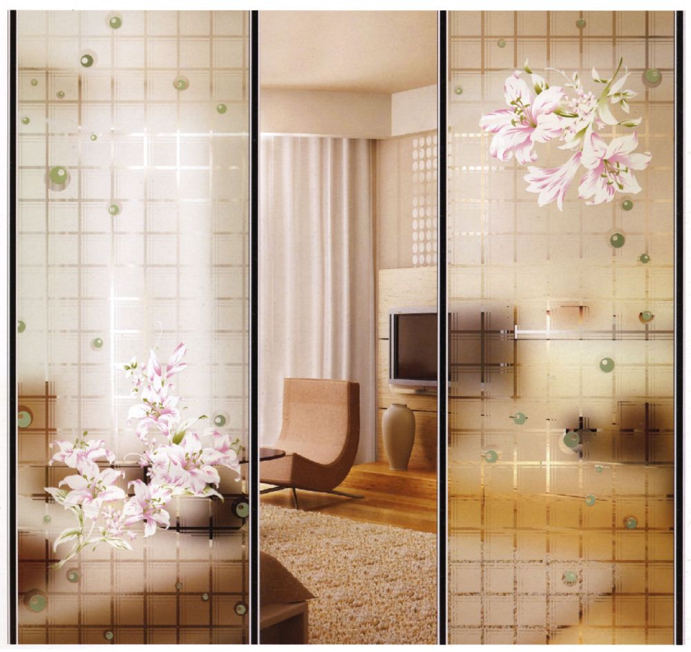 Laminated Art Glass Sliding Doors OMC_140 Palace of Glass