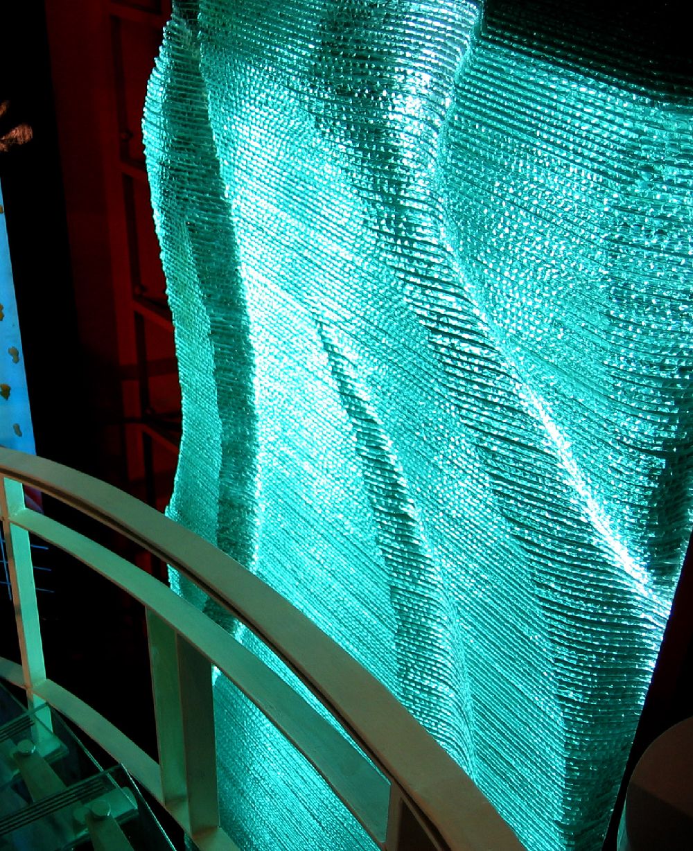 Stacked Glass Wall Installation SC309 Palace of Glass