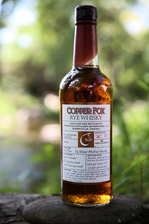 What We're Drinking Copper Fox Rye Whisky PALATE PRESS