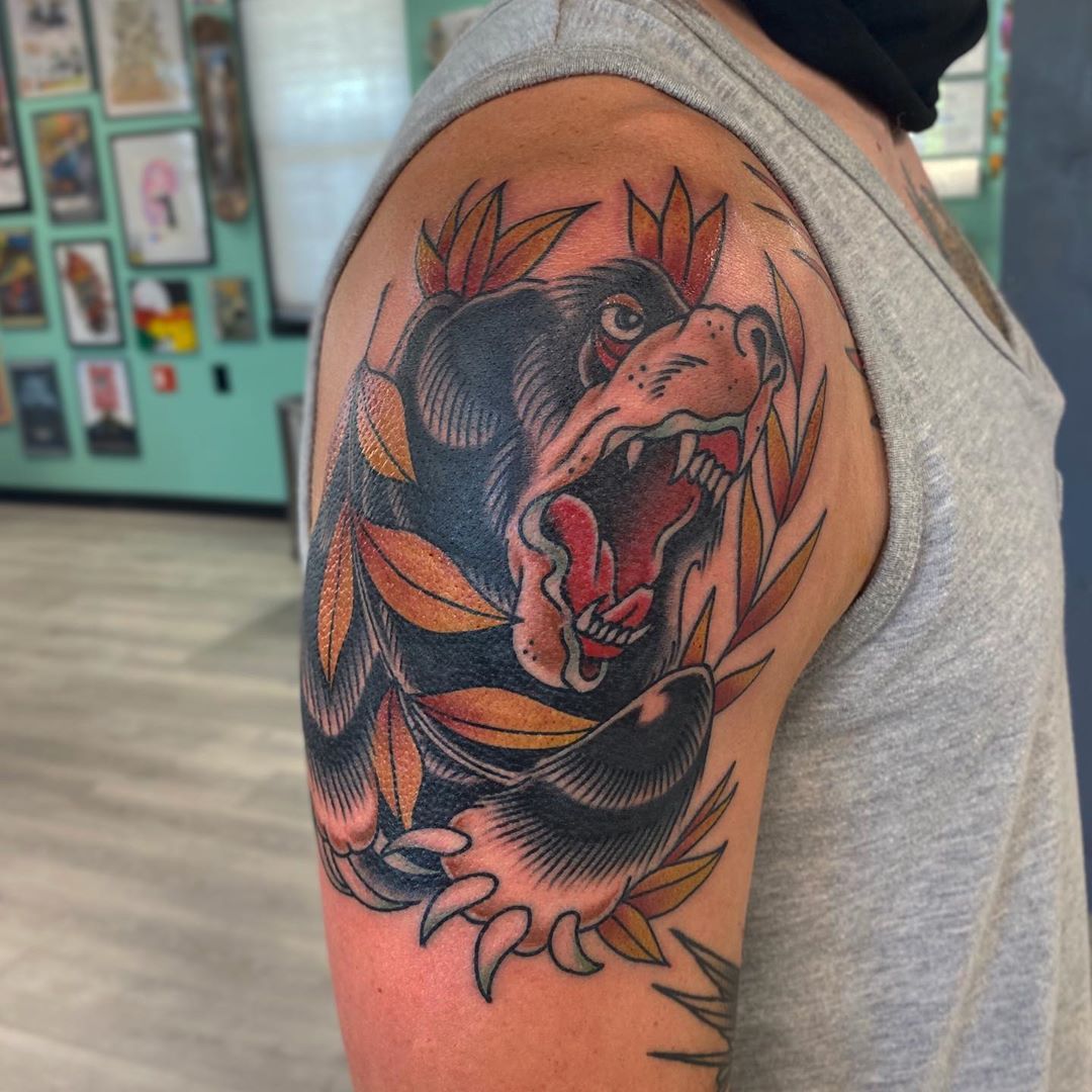 Josh Pale Moon Tattoo