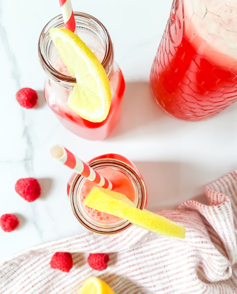 paleo pink raspberry lemonade