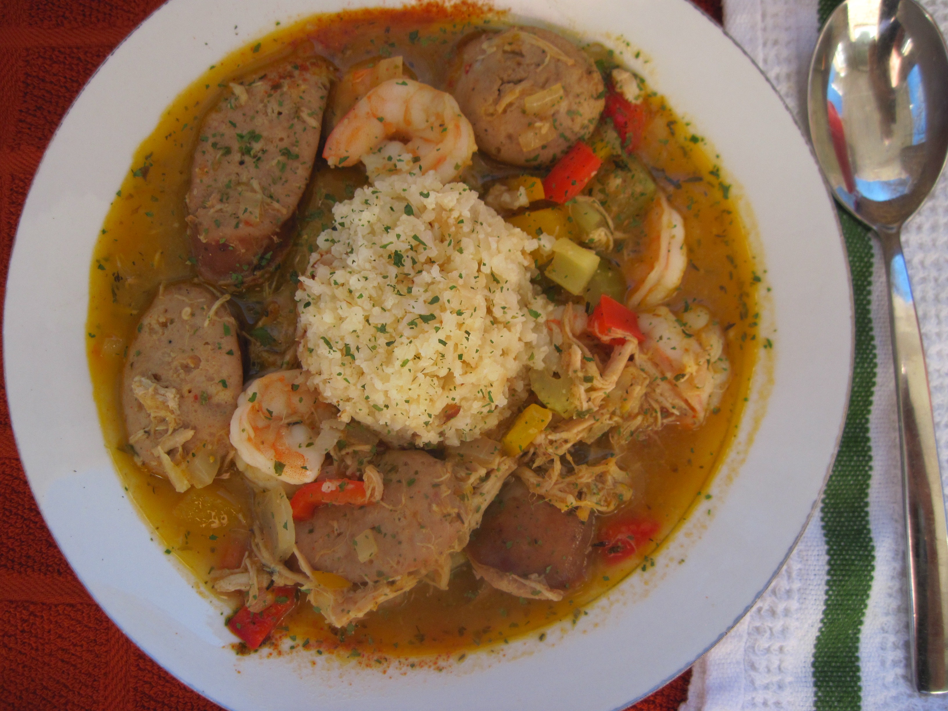 Andouille Sausage & Rice Stuffed Pork Tenderloin PaleOMG