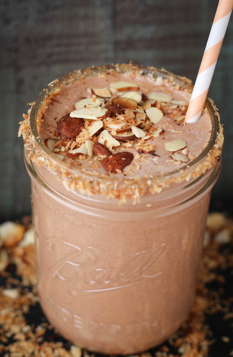 Almond Joy Protein Shake PaleOMG