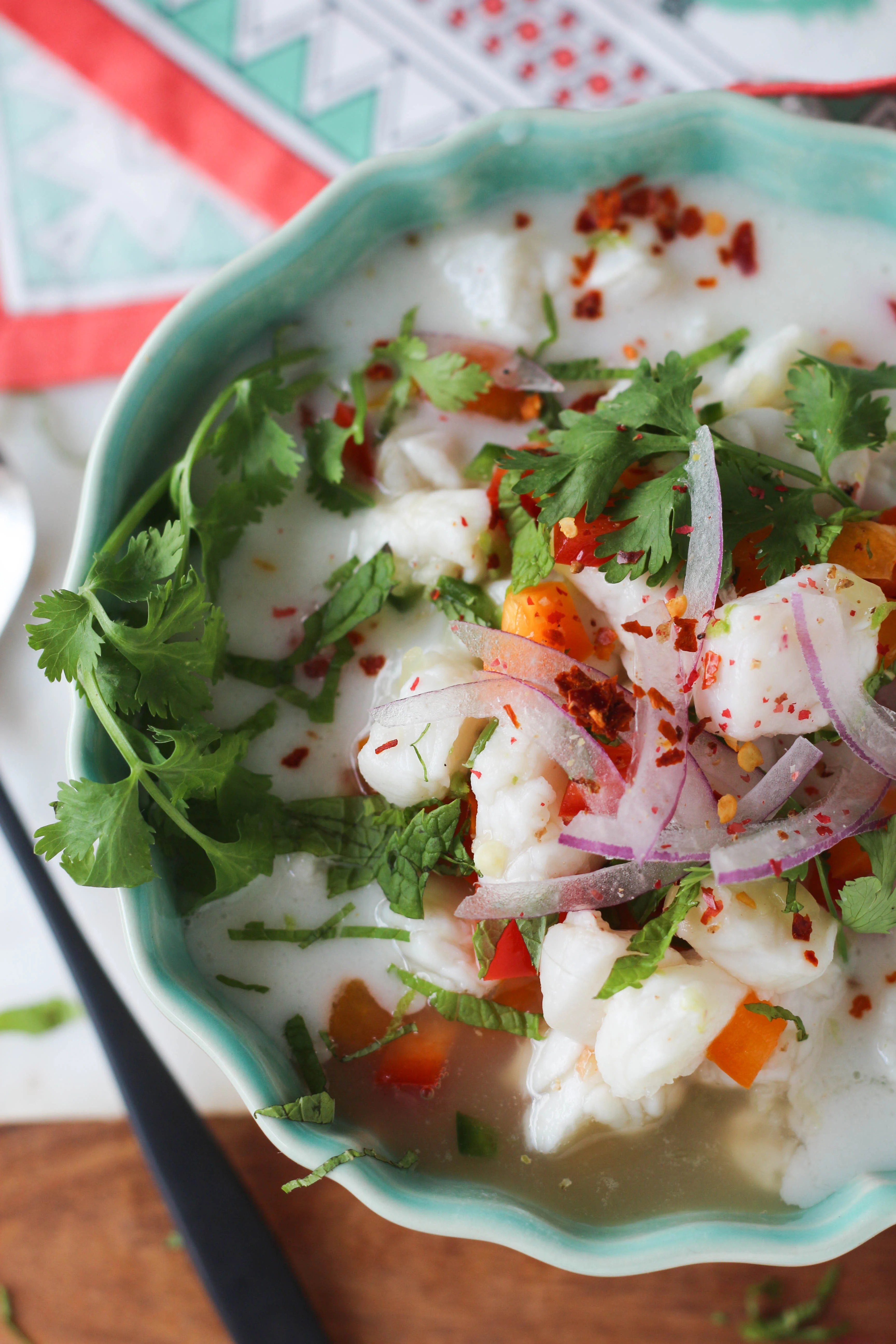 Coconut Lemongrass Ginger Ceviche PaleOMG