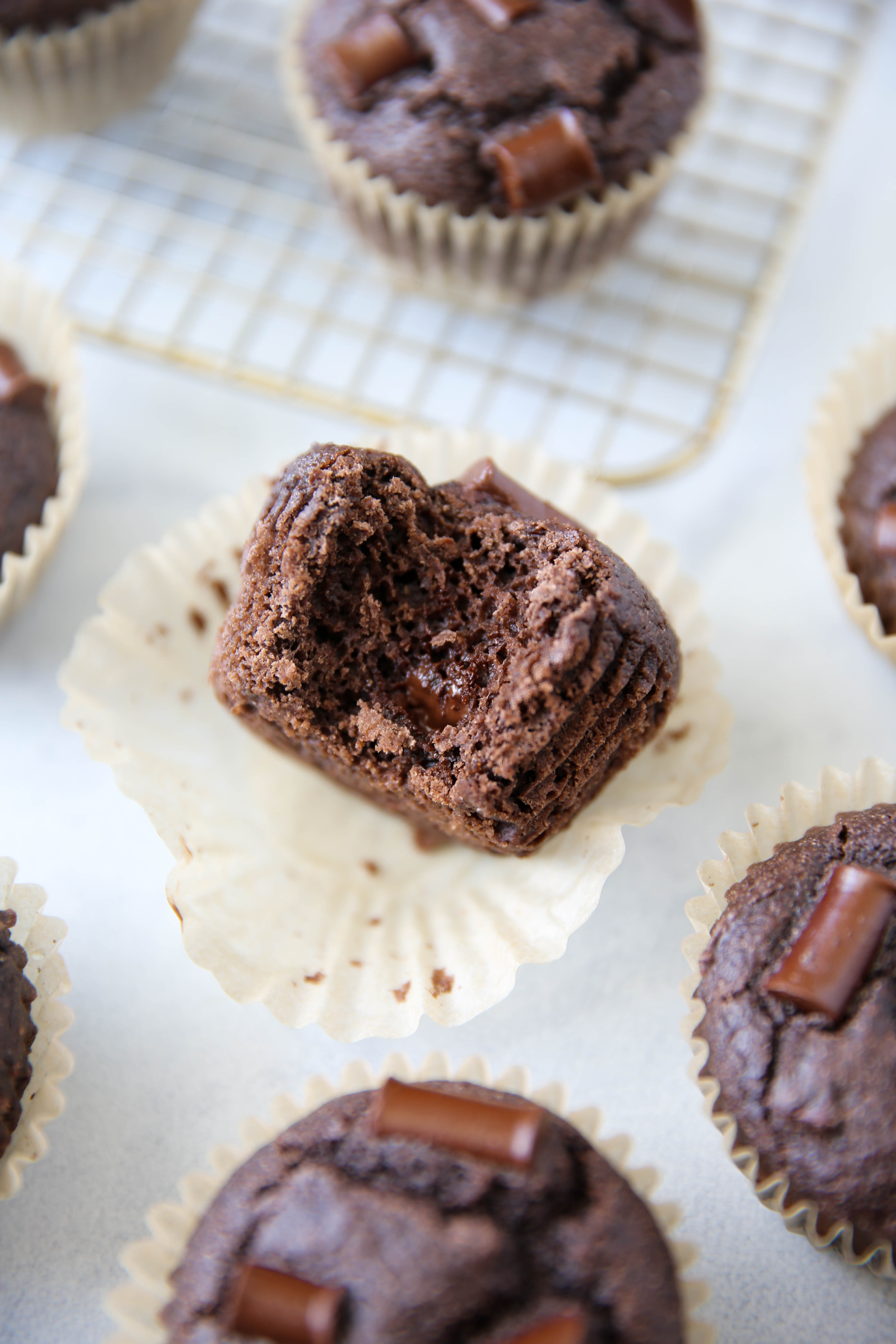 Double Chocolate Greek Yogurt Muffins (yes, dairyfree) PaleOMG
