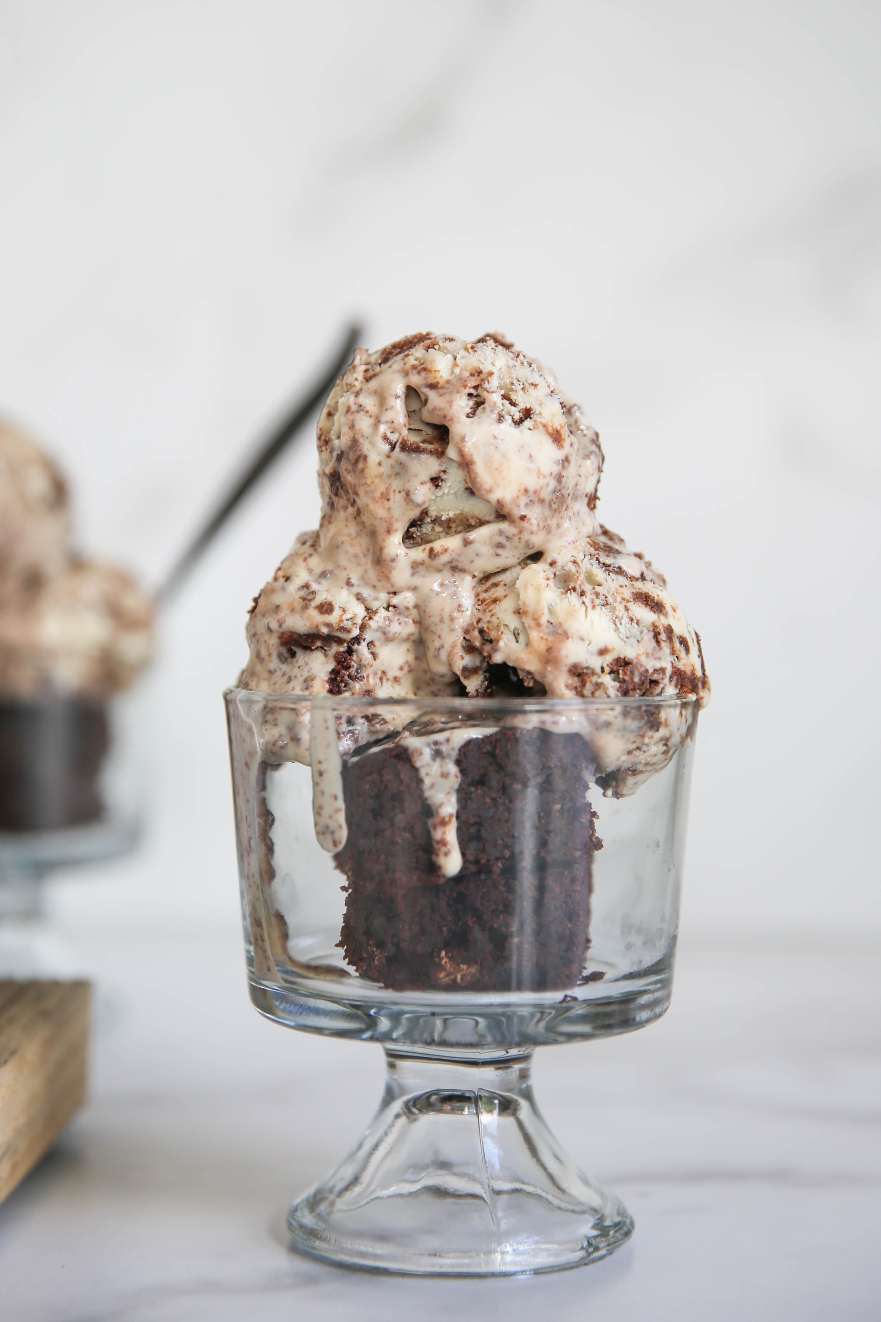 Brownie Frozen Yogurt Healthy and in Shape