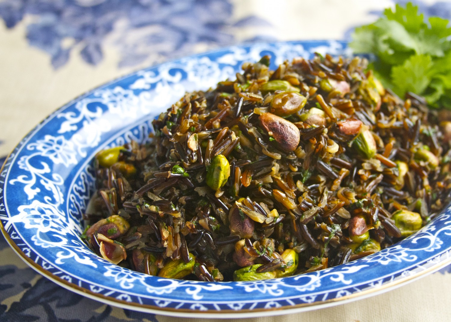 Wild Rice with Pistachios and Cilantro