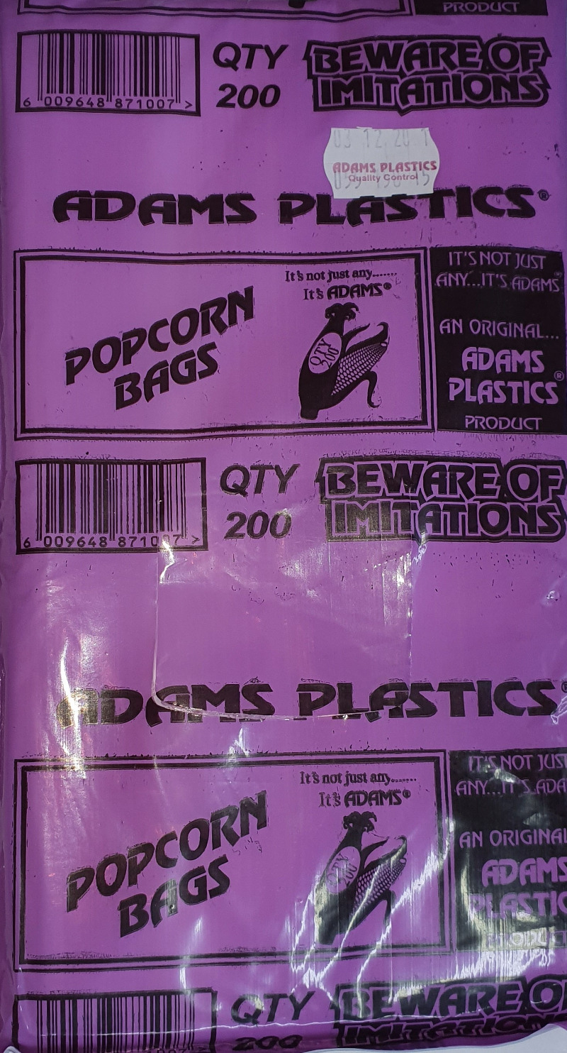 ADAM POPCORN BAGS Palins Packaging Agencies
