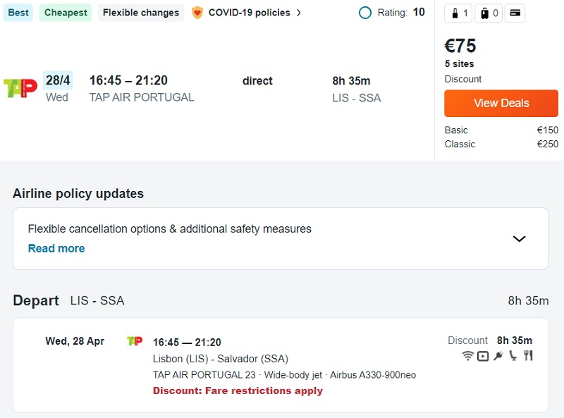 Cheap Brazil Flights Lisbon to Recife for Only 55 Euro! Paliparan