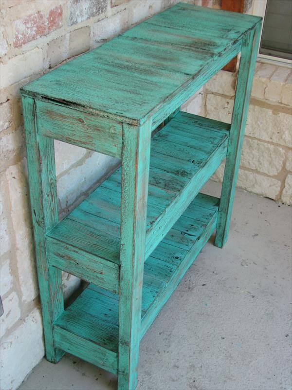 DIY Pallet Potting and Entry Way Table | Pallet Furniture DIY (600 x 800 Pixel)