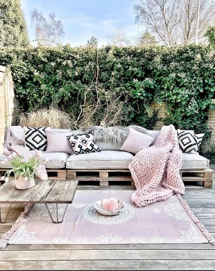 Como hacer muebles sofas para jardines y terrazas, 20 ideas para