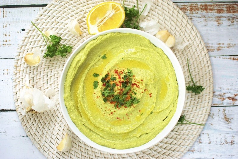 Hummus Recipe Avocado & Garlic The Palm South Beach Diet