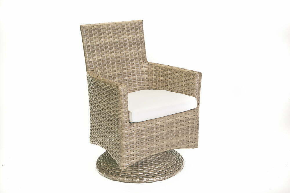 Grand Palm Collection Swivel Arm Dining Chair 24" x 24" x 37" Patio
