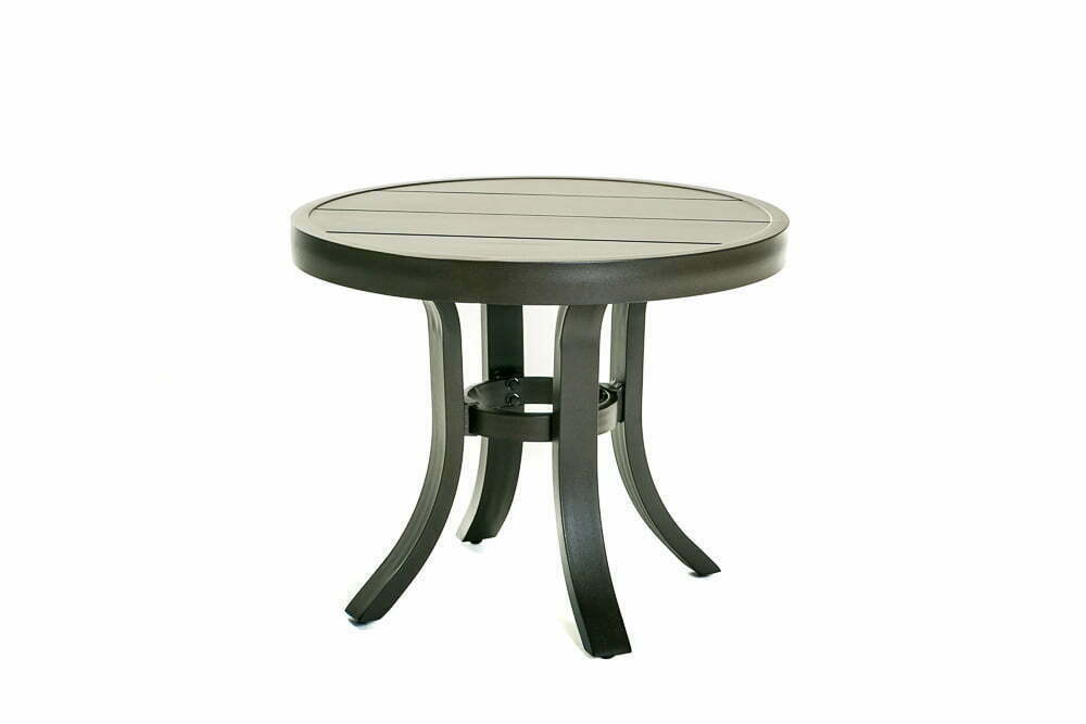 Doral Round End Table 24" x 19" Patio Furniture Florida